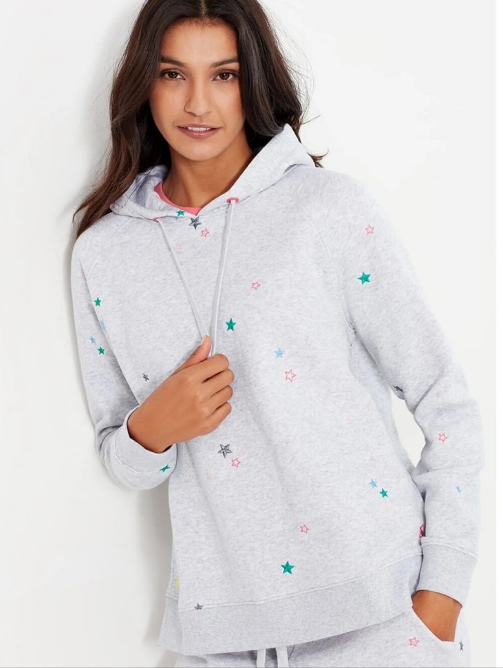 Joules ROWLEY Embroidered Star Hooded Sweatshirt